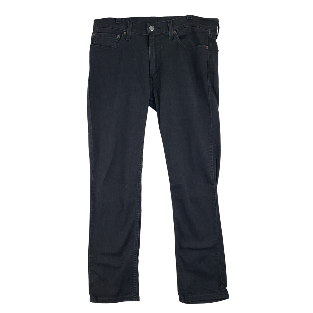Levis 511 Slim Fit Jeans Mens 34x30 (Fits 35x30) Black Stretch Denim Casual